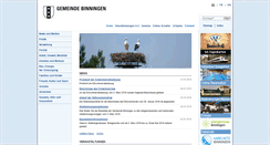 Desktop Screenshot of binningen.ch